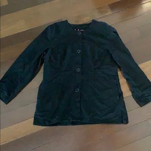 Black scrub jacket